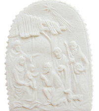 Krippe mit Hirten WK18